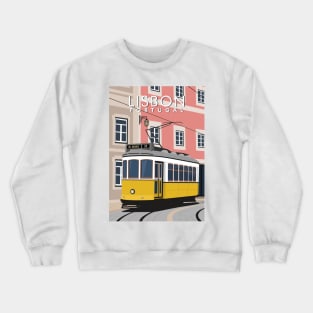 tram 28 lisbon portugal Crewneck Sweatshirt